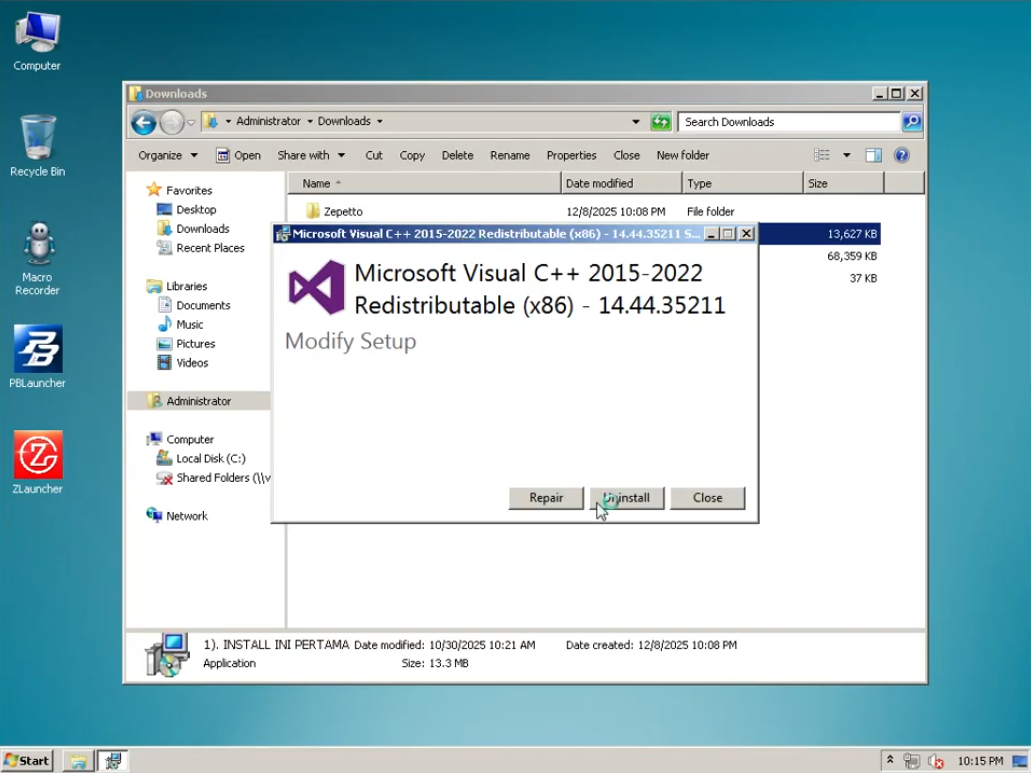Microsoft Visual C++ 2015-2022 Redistributable (x86) - 14.44.35211