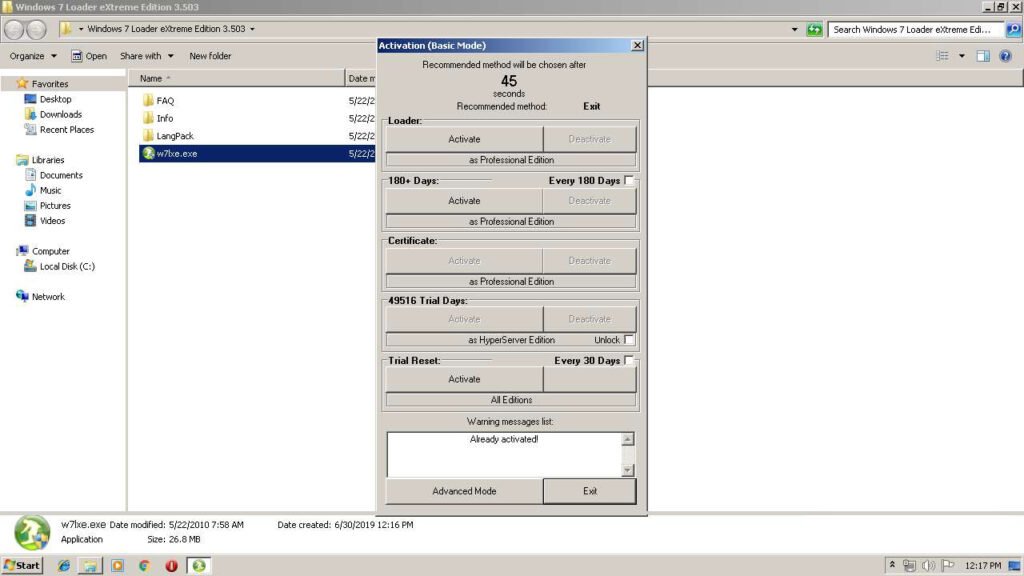 Windows 7 Loader eXtreme Edition v3.503